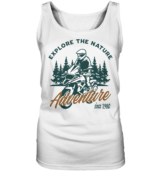Explore the Nature - Adventure Bike 1980 - Ladies Tank-Top
