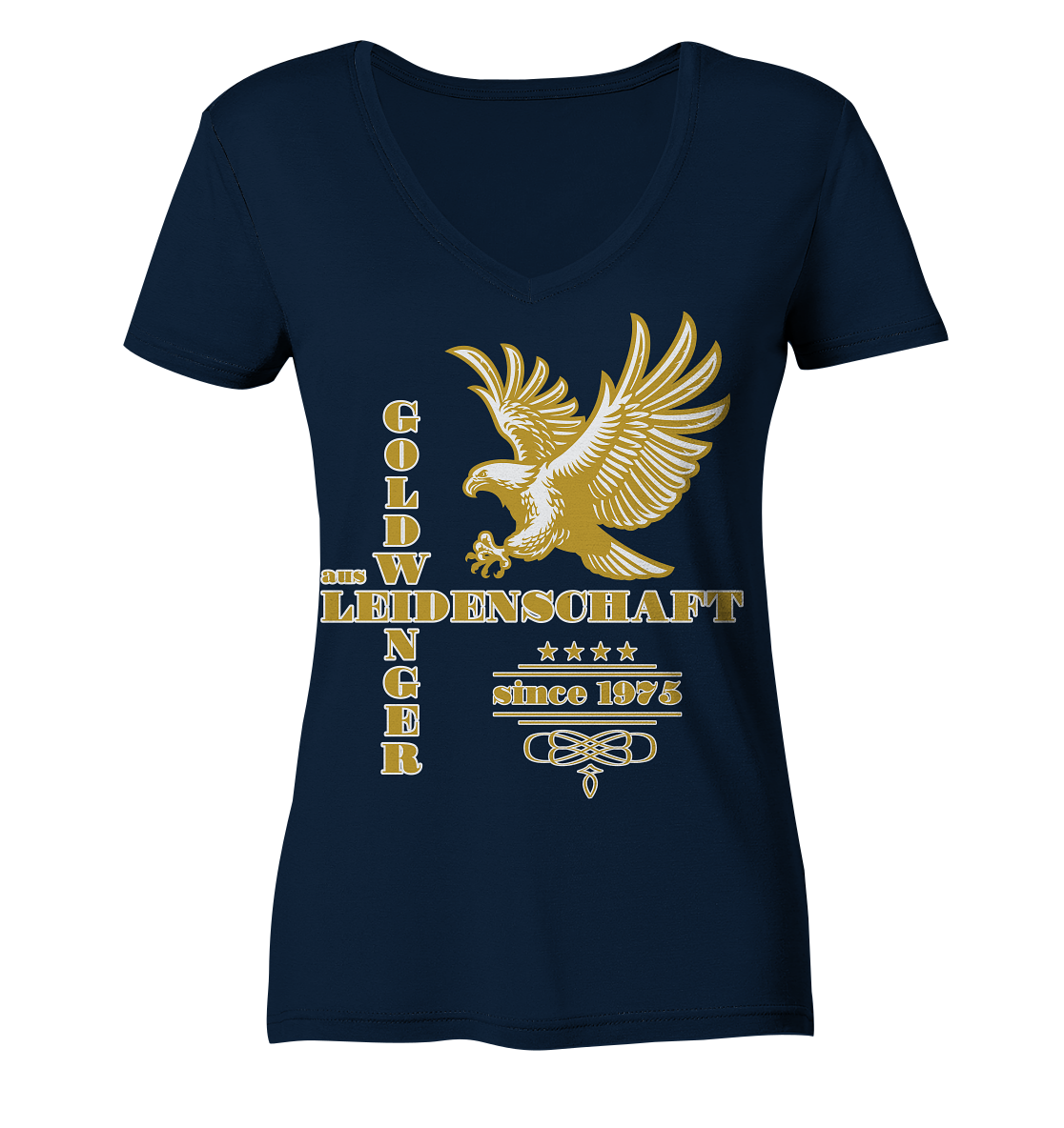 Goldwinger aus Leidenschaft seit 1975 - Ladies V-Neck Shirt