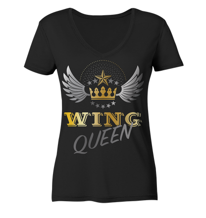 Goldwing - Wing Queen  - Ladies V-Neck Shirt