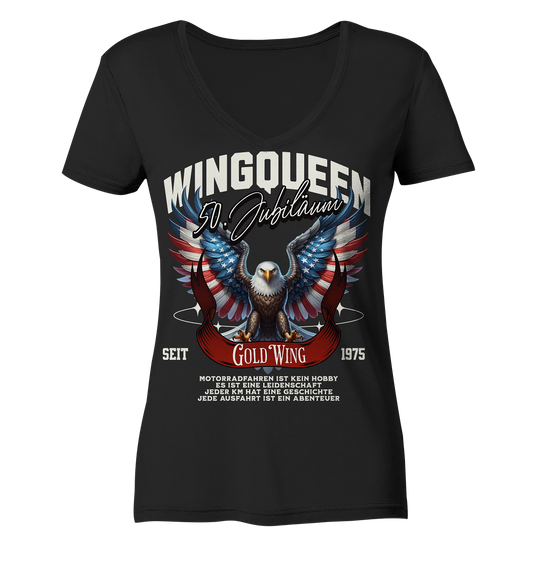 Goldwing Wing Queen 50 Jubiläum 1975 DE - Ladies V-Neck Shirt