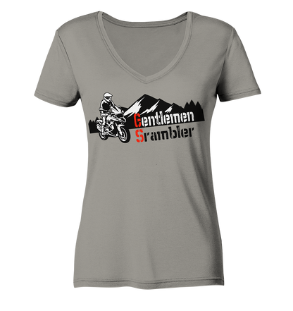 Gentlemen Scrambler - Abenteuer Biker - Ladies V-Neck Shirt