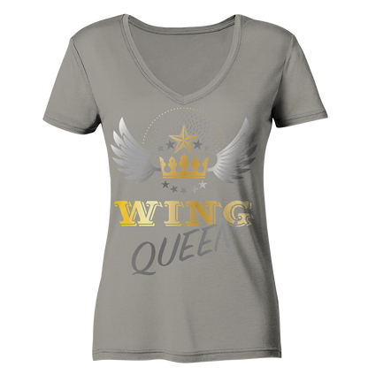 Goldwing - Wing Queen  - Ladies V-Neck Shirt