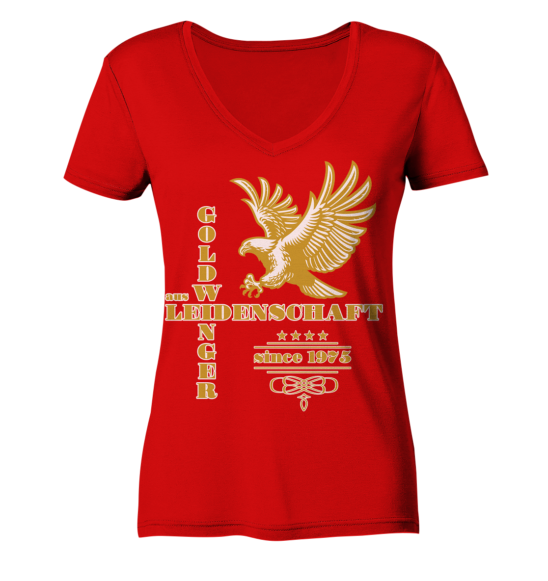 Goldwinger aus Leidenschaft seit 1975 - Ladies V-Neck Shirt
