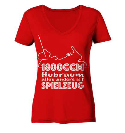 Goldwinger Spruch - 1800ccm Spielzeug - Ladies V-Neck Shirt