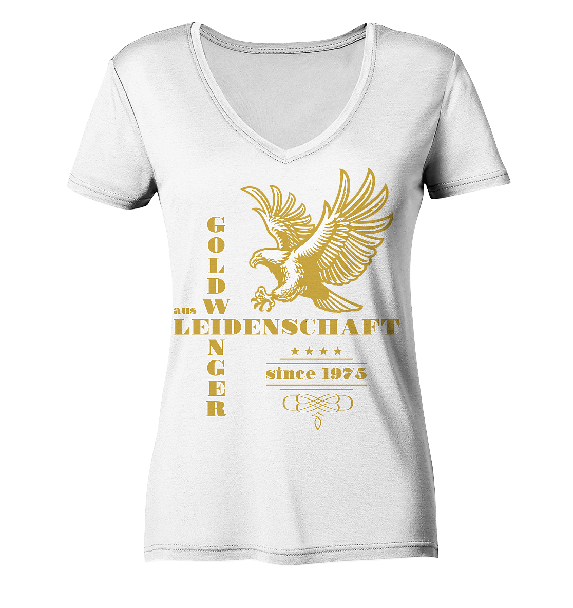 Goldwinger aus Leidenschaft seit 1975 - Ladies V-Neck Shirt