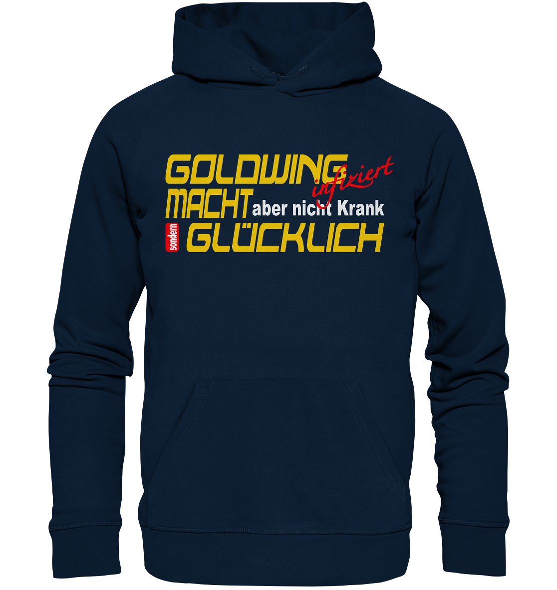 Goldwing macht Glücklich - Organic Hoodie