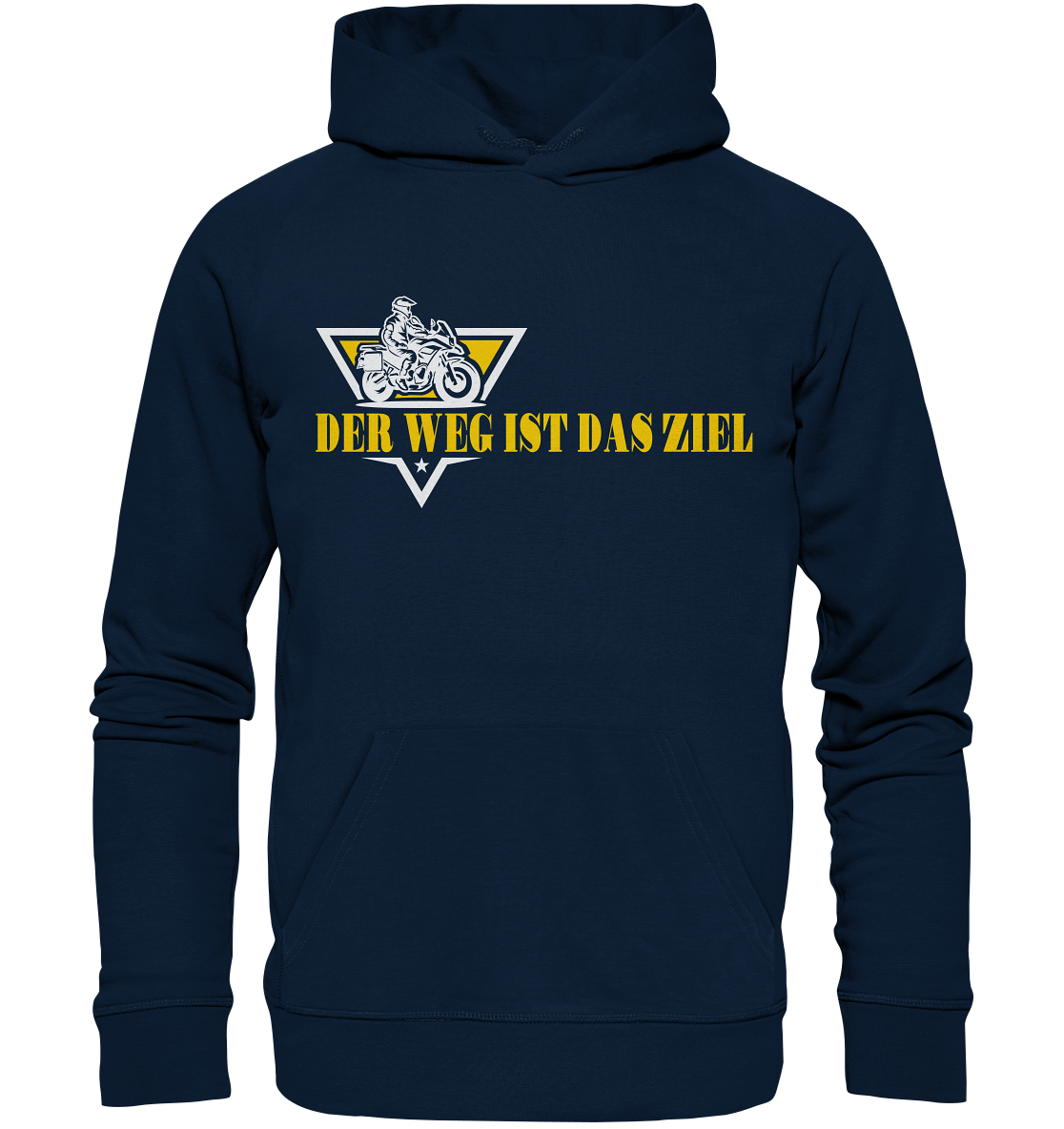 Der Weg ist das Ziel - Spruch für Biker - Organic Hoodie