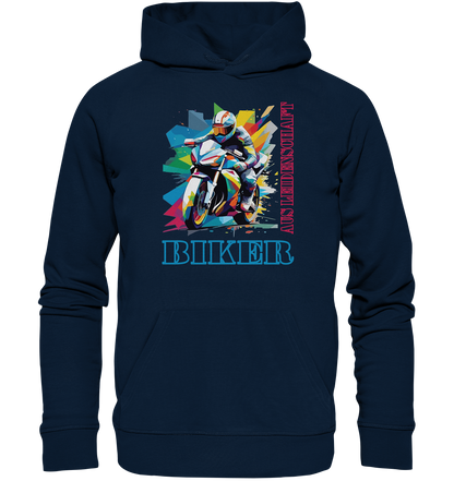 Biker aus Leidenschaft - Abstrakt  - Organic Hoodie