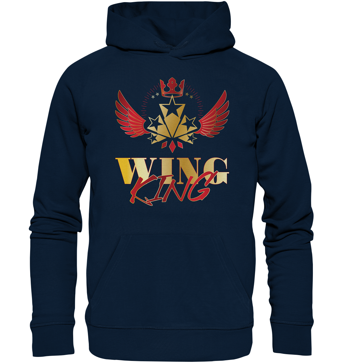 Goldwing - Wing King rot/gold - Organic Hoodie