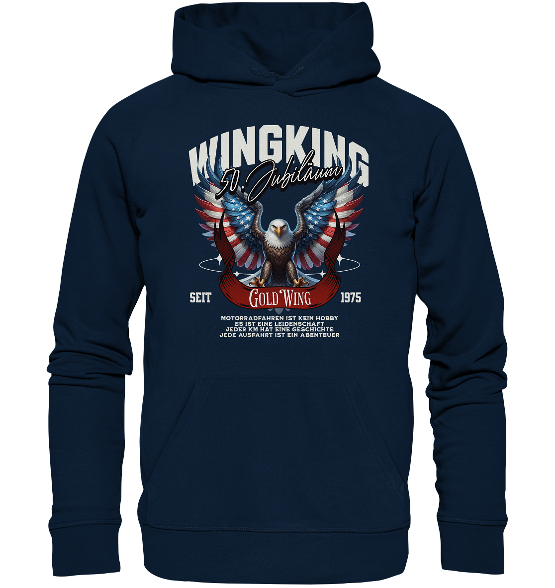 Goldwing Wing King 50 Jubiläum 1975 - Organic Hoodie