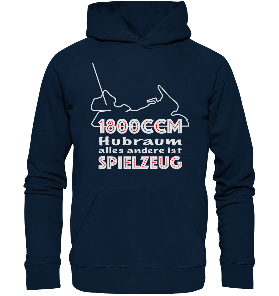 Goldwinger Spruch - 1800ccm Spielzeug - Organic Hoodie