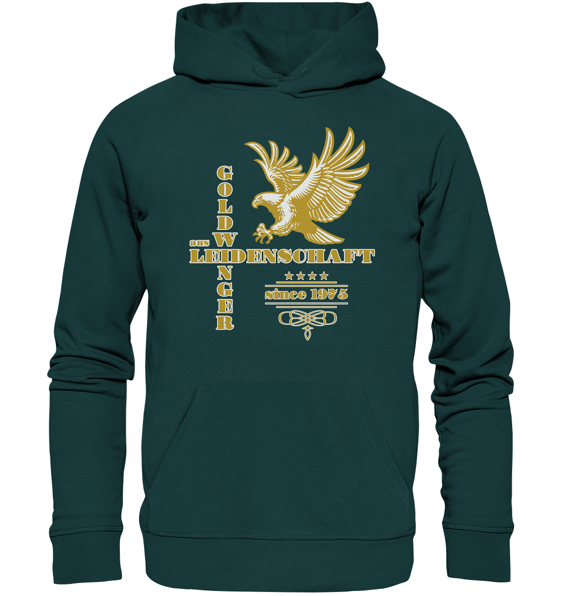 Goldwinger aus Leidenschaft seit 1975 - Organic Hoodie