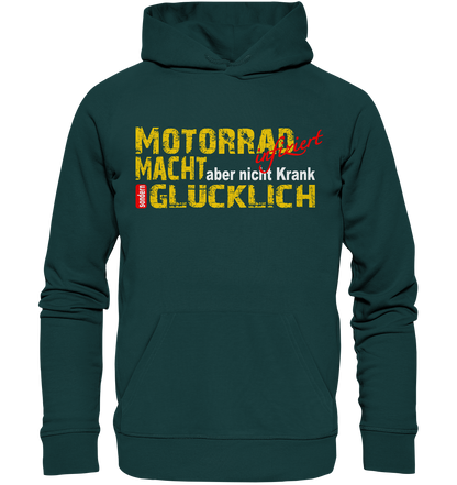 Motorrad macht Glücklich  - Organic Hoodie