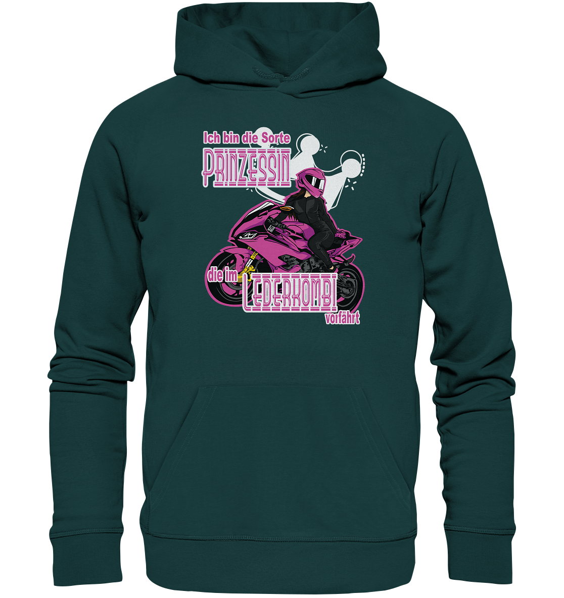 Frauenpower - Prinzessin mit Helm  - Organic Hoodie