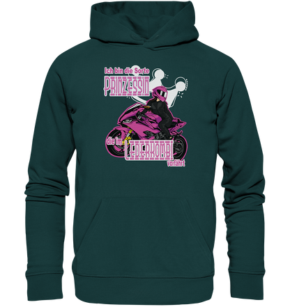 Frauenpower - Prinzessin mit Helm  - Organic Hoodie
