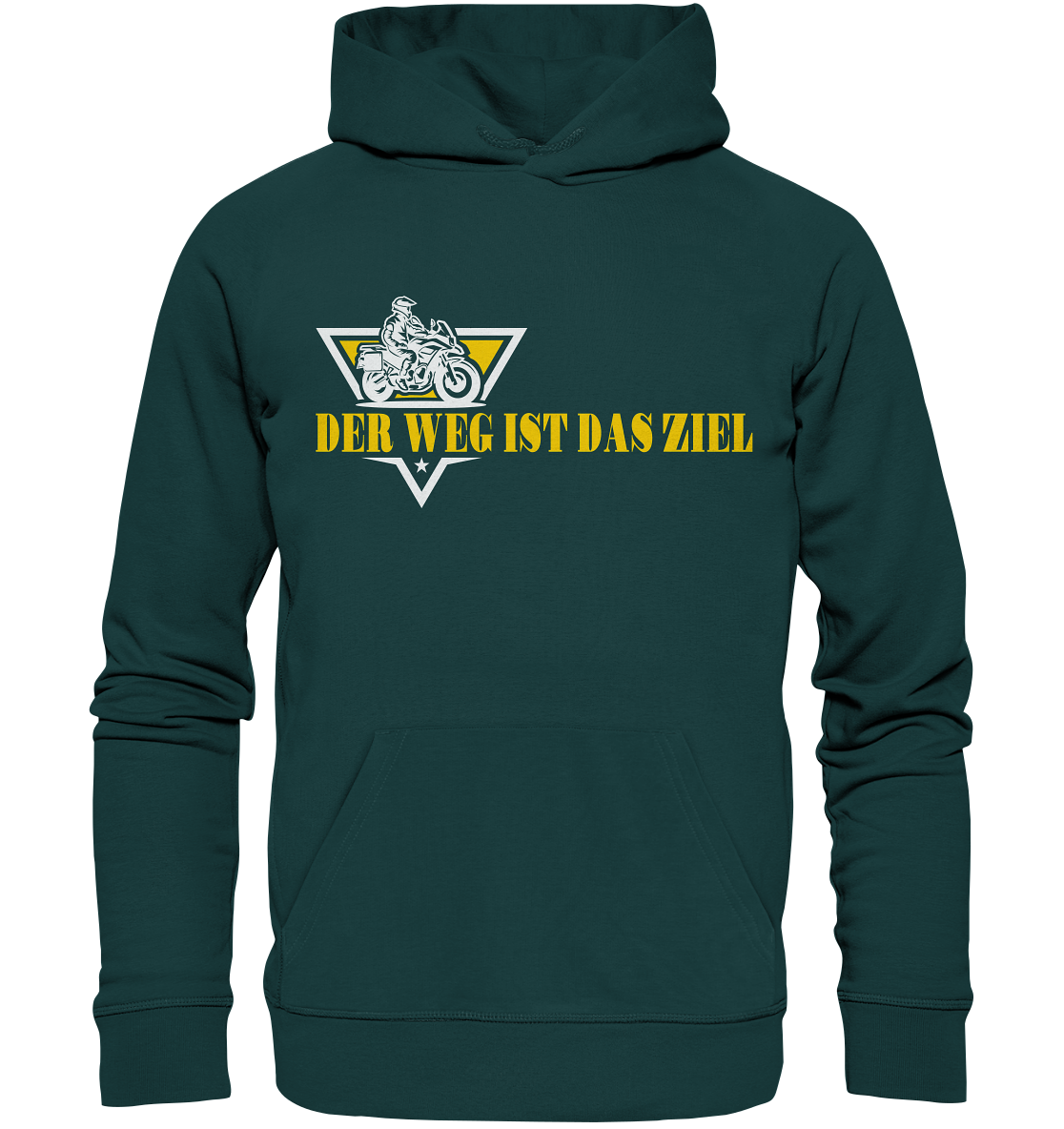 Der Weg ist das Ziel - Spruch für Biker - Organic Hoodie