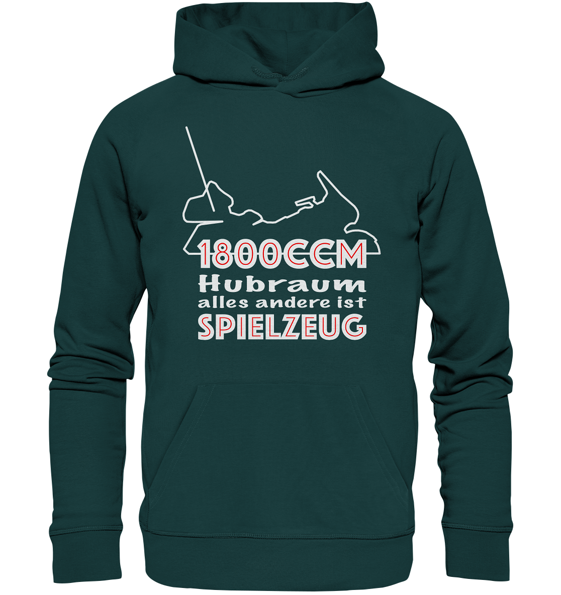 Goldwinger Spruch - 1800ccm Spielzeug - Organic Hoodie
