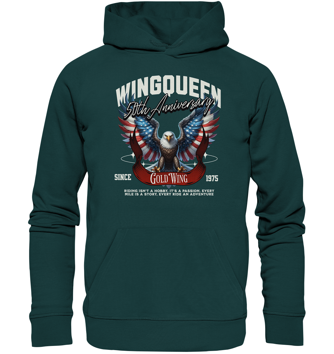 Goldwing Wing Queen 50 Jubiläum 1975 - Organic Hoodie