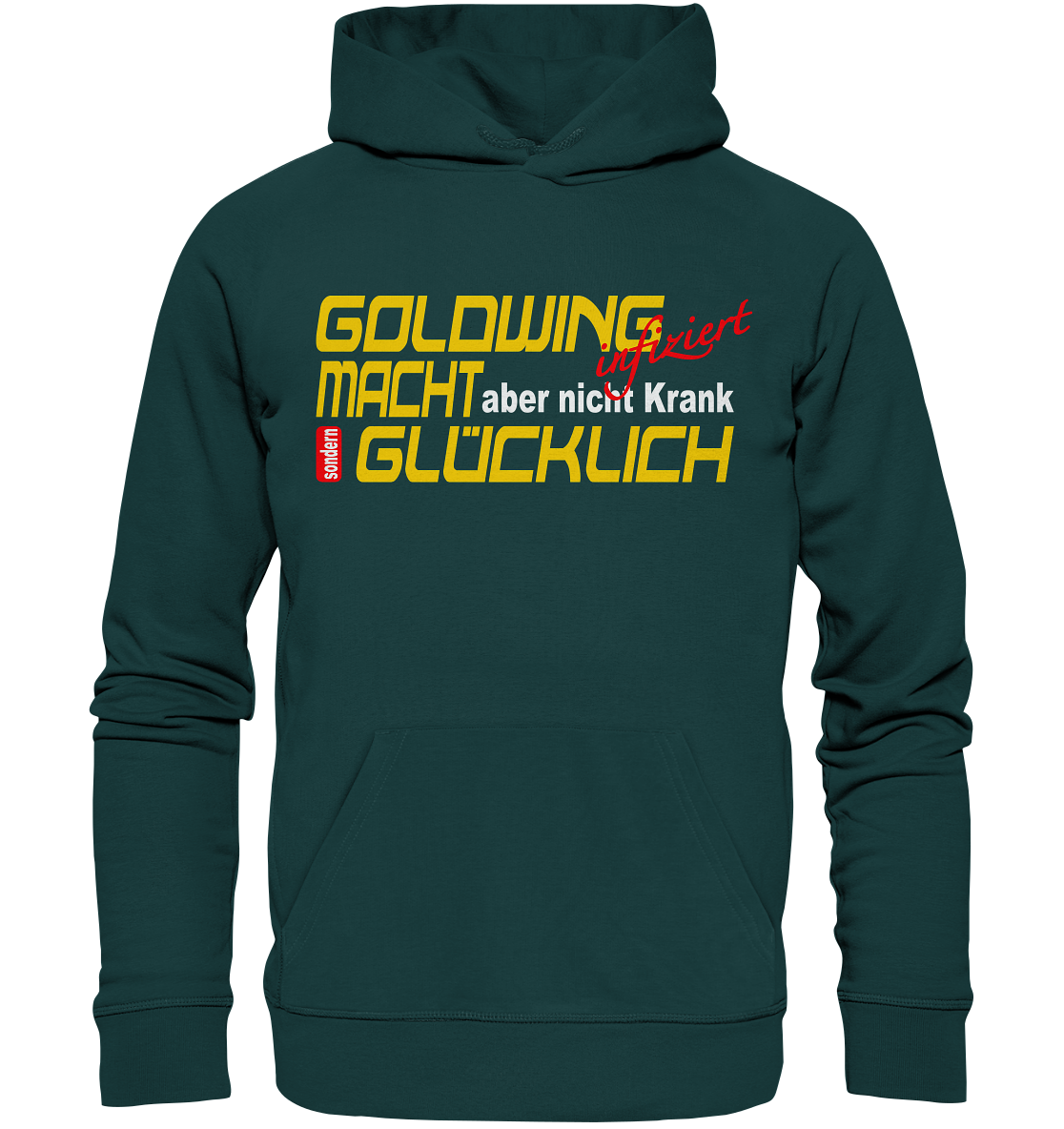 Goldwing macht Glücklich - Organic Hoodie