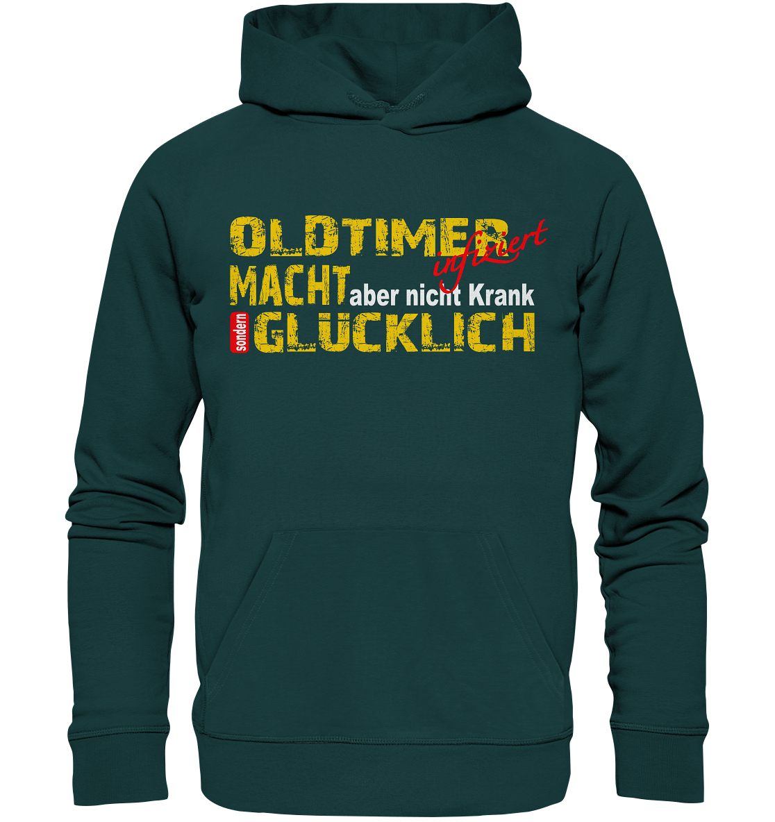 Oldtimer macht Glücklich - Organic Hoodie