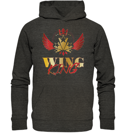 Goldwing - Wing King rot/gold - Organic Hoodie