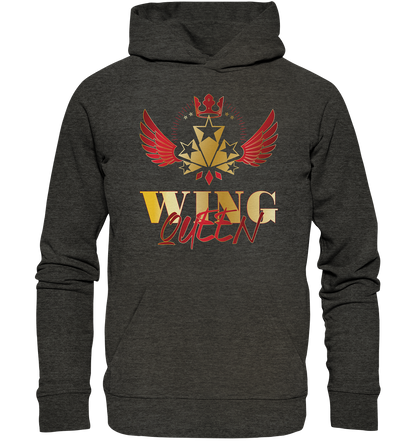 Goldwing - Wing Queen rot/gold - Organic Hoodie
