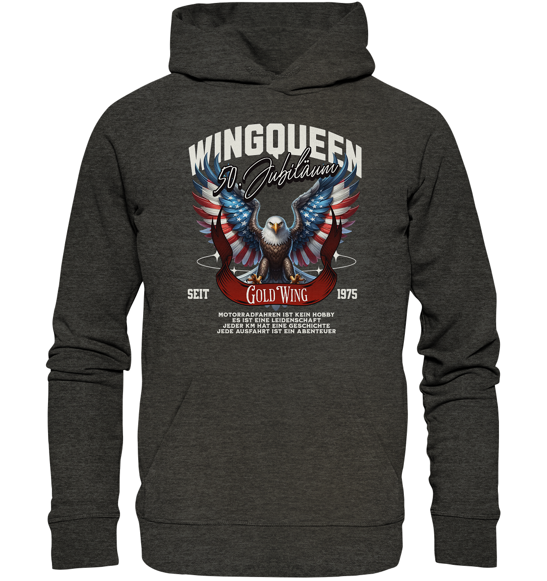 Goldwing Wing Queen 50 Jubiläum 1975 DE - Organic Hoodie