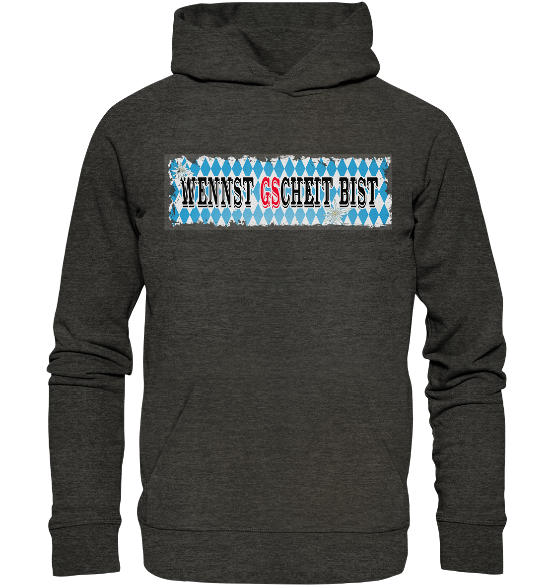 wennst GScheit bist - Spruch für bayrische Adventure Biker - Organic Hoodie
