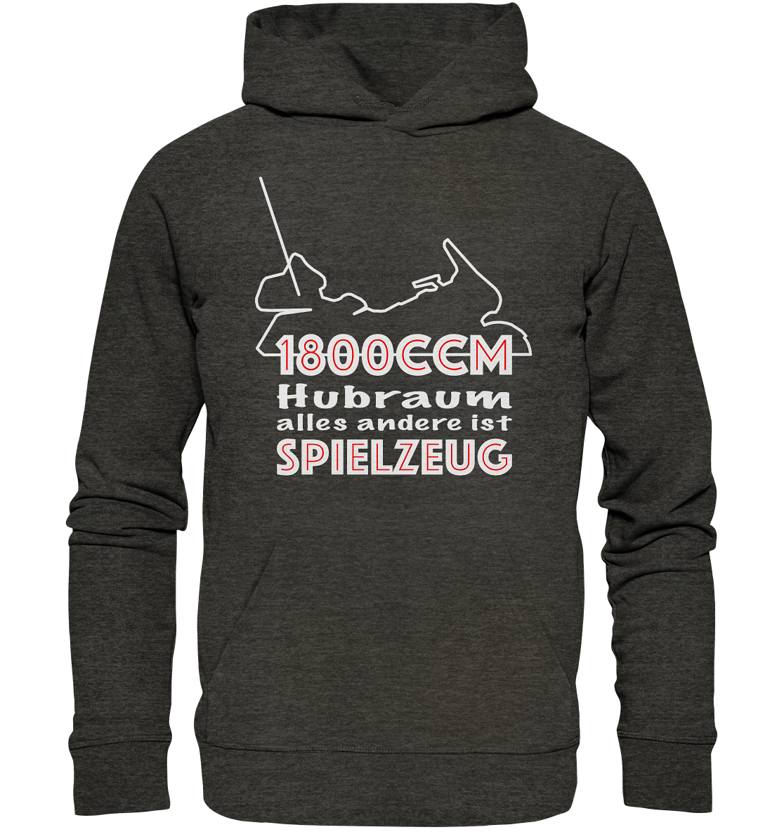 Goldwinger Spruch - 1800ccm Spielzeug - Organic Hoodie