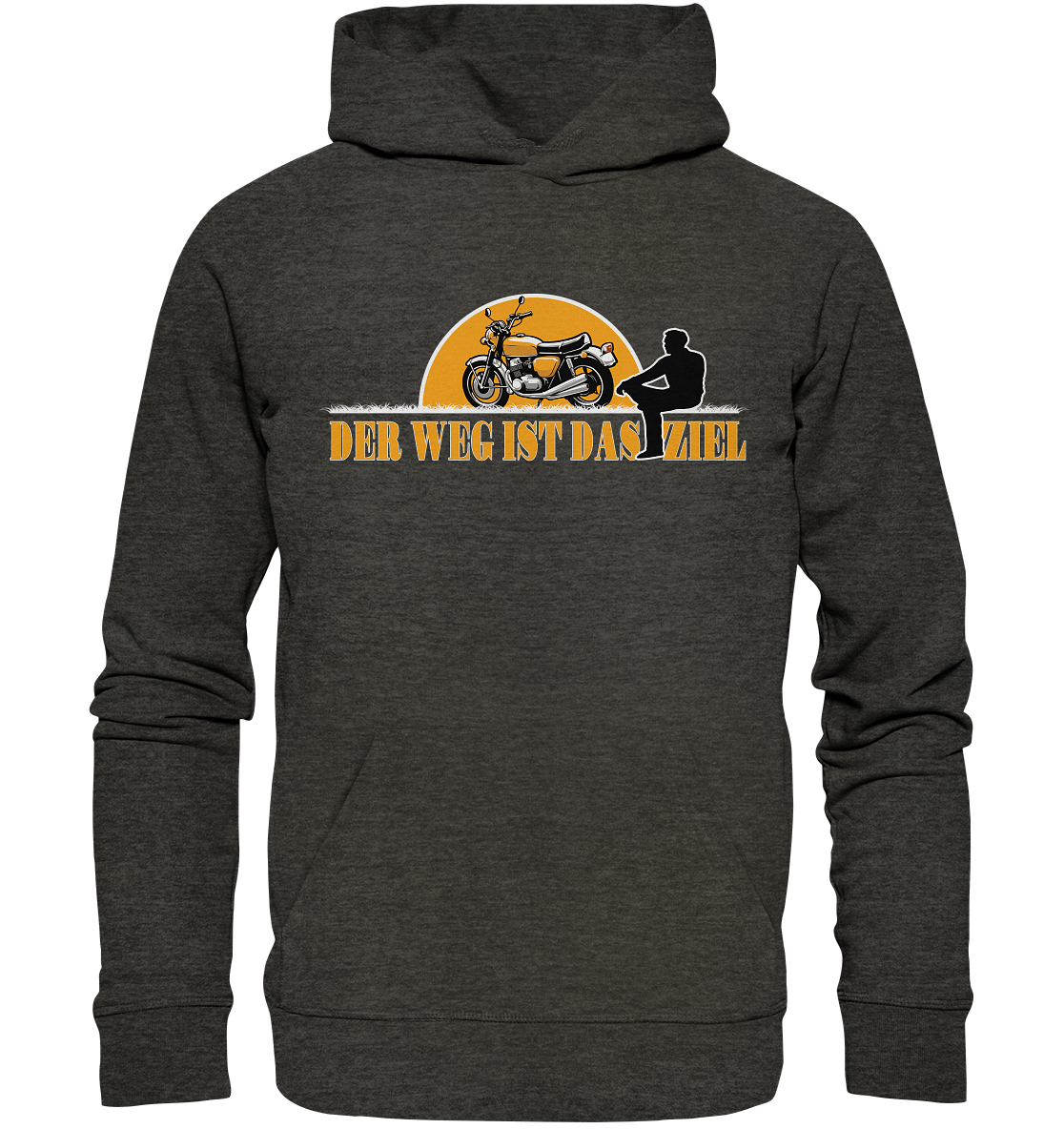 Der Weg ist das Ziel - Spruch für Biker - Organic Hoodie