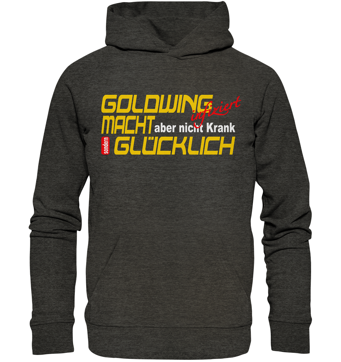 Goldwing macht Glücklich - Organic Hoodie