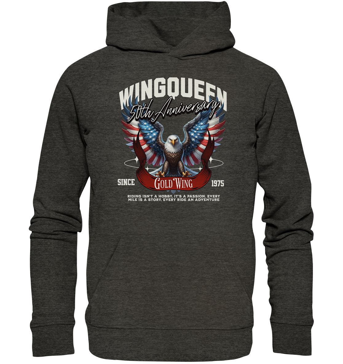 Goldwing Wing Queen 50 Jubiläum 1975 - Organic Hoodie