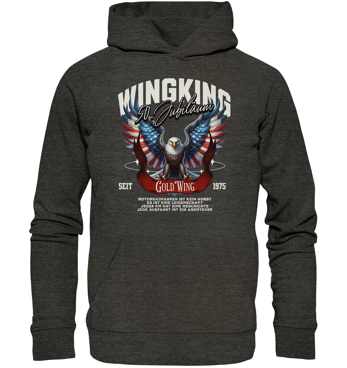 Goldwing Wing King 50 Jubiläum 1975 - Organic Hoodie