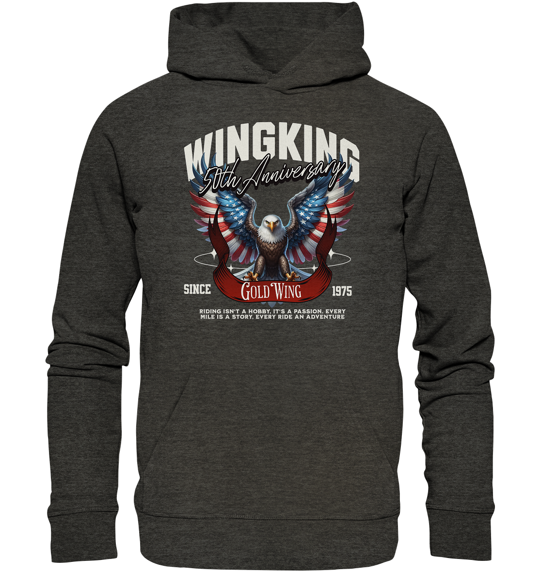 Goldwing Wing King 50 Jubiläum 1975 - Organic Hoodie