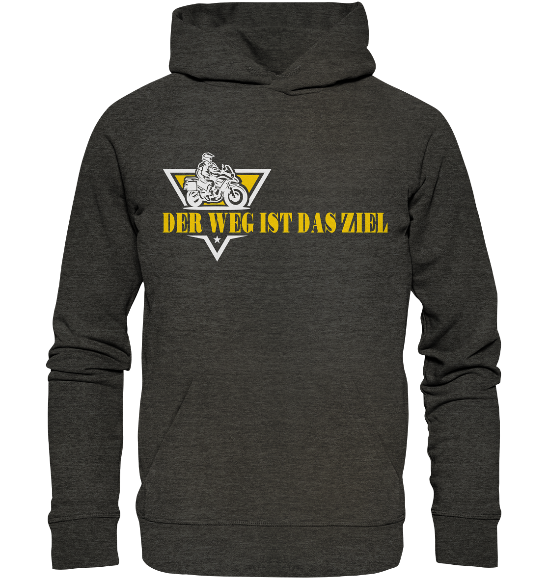 Der Weg ist das Ziel - Spruch für Biker - Organic Hoodie