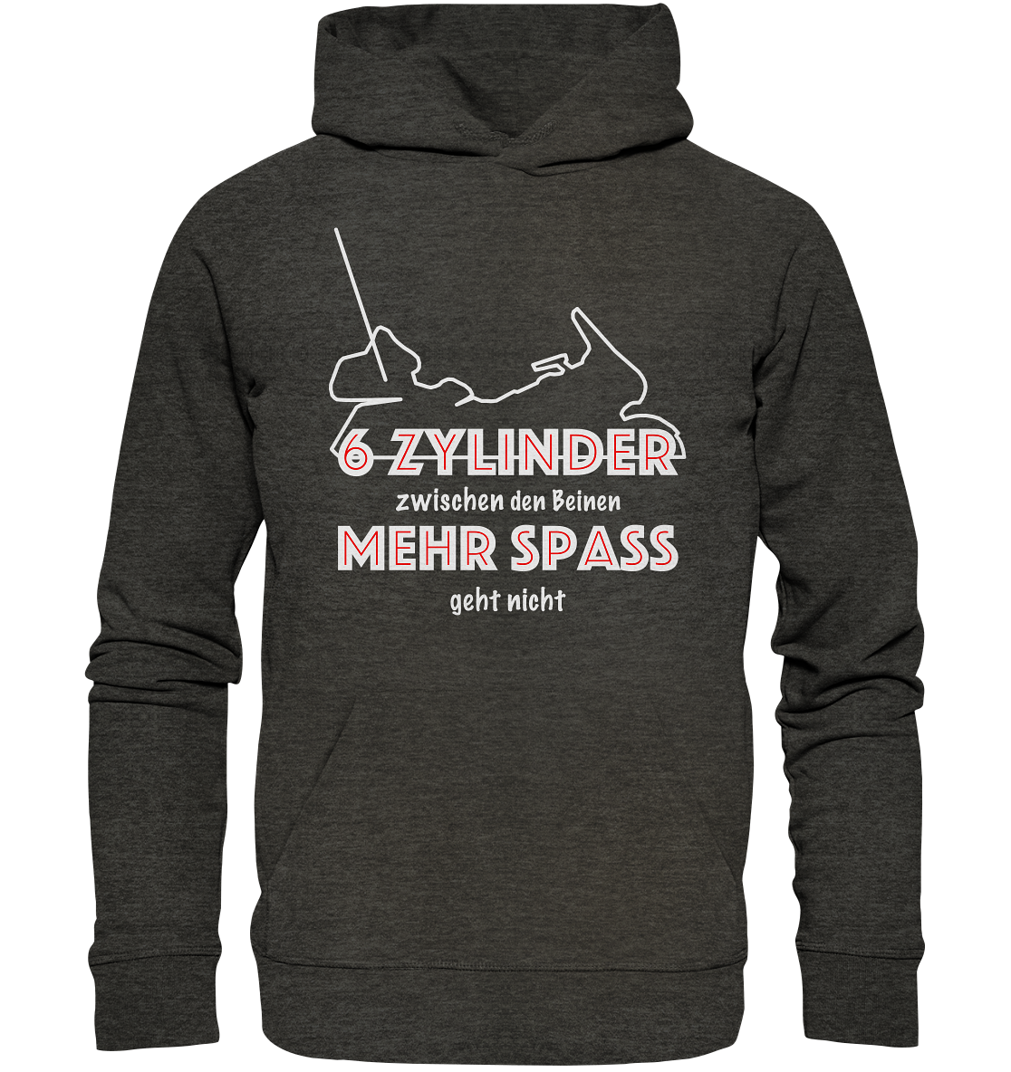 Goldwinger Spruch - 6 Zylinder - Organic Hoodie