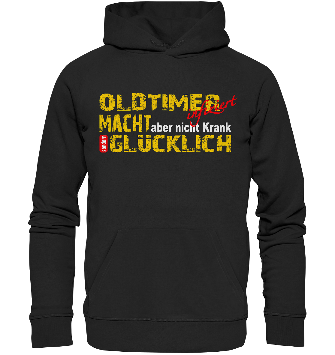 Oldtimer macht Glücklich - Organic Hoodie