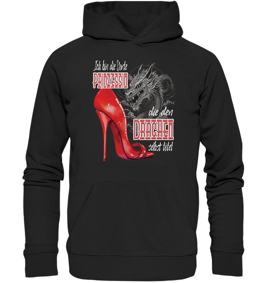 Prinzessin - die den Drachen tötet High Heel - Organic Hoodie
