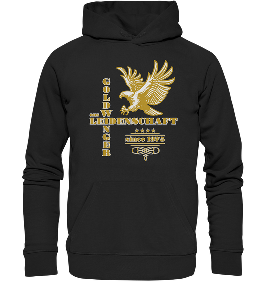 Goldwinger aus Leidenschaft seit 1975 - Organic Hoodie
