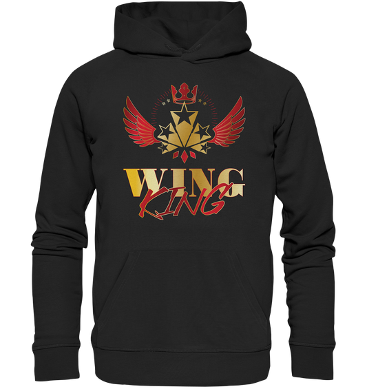 Goldwing - Wing King rot/gold - Organic Hoodie