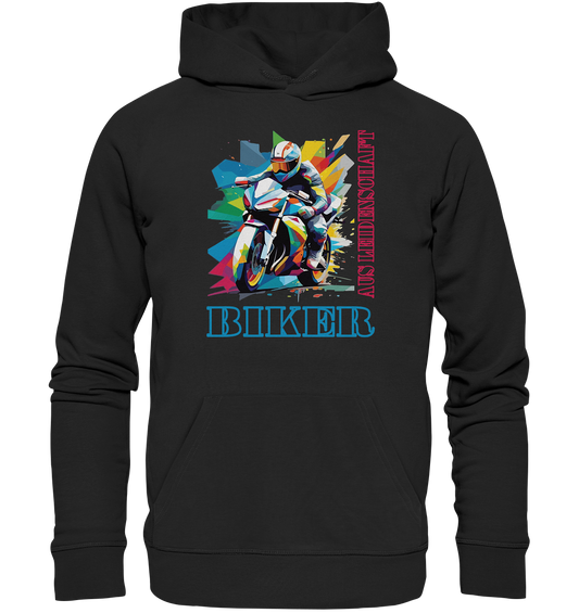 Biker aus Leidenschaft - Abstrakt  - Organic Hoodie