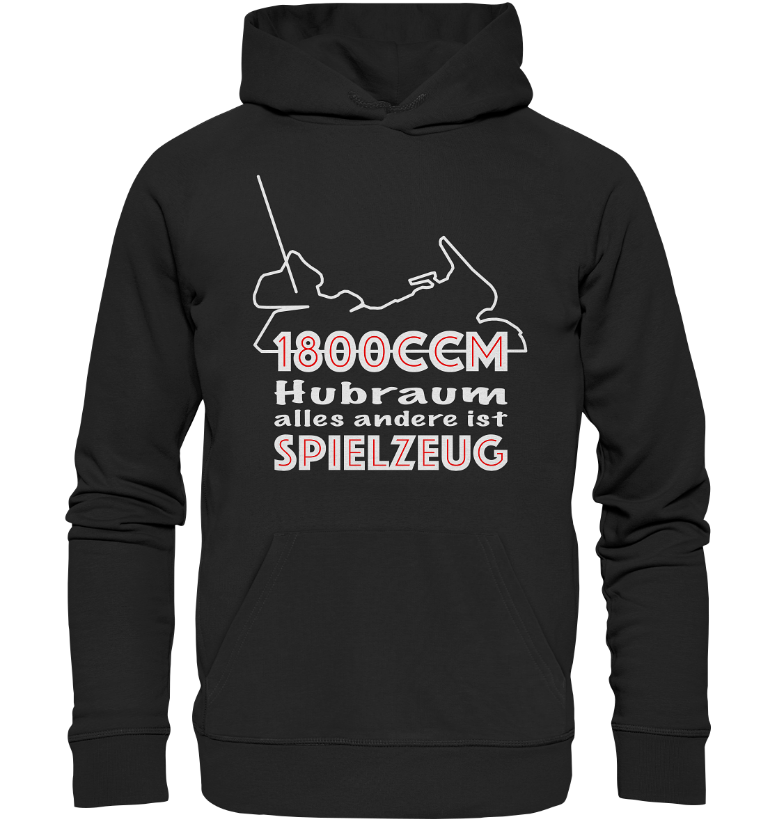Goldwinger Spruch - 1800ccm Spielzeug - Organic Hoodie