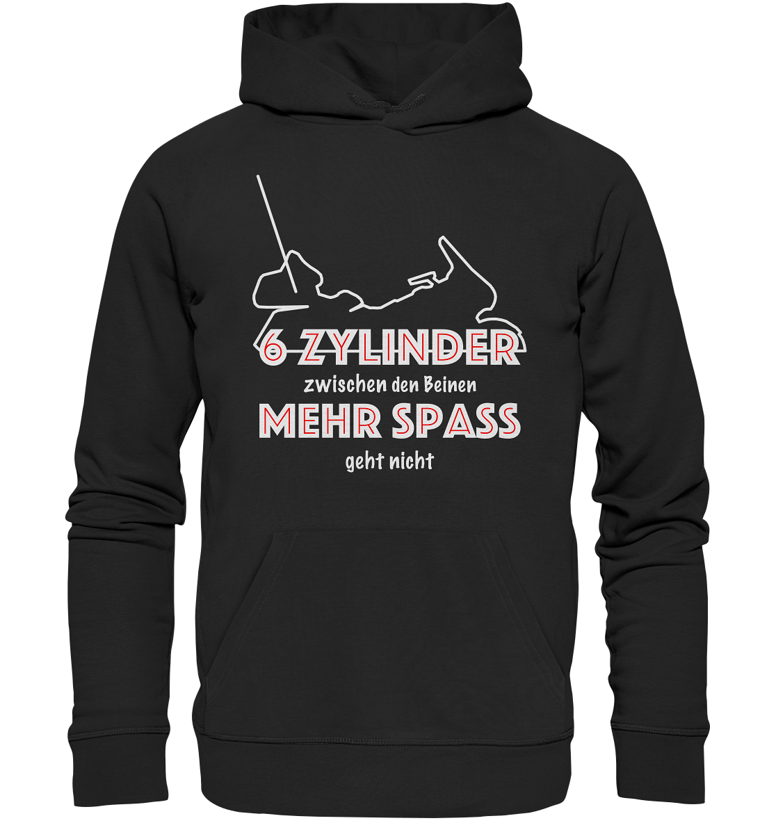 Goldwinger Spruch - 6 Zylinder - Organic Hoodie