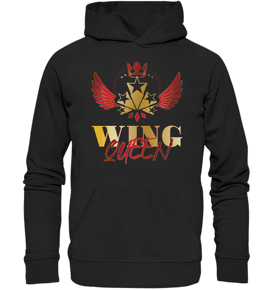 Goldwing - Wing Queen rot/gold - Organic Hoodie