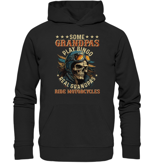 Echte Opas fahren Motorrad - Organic Hoodie
