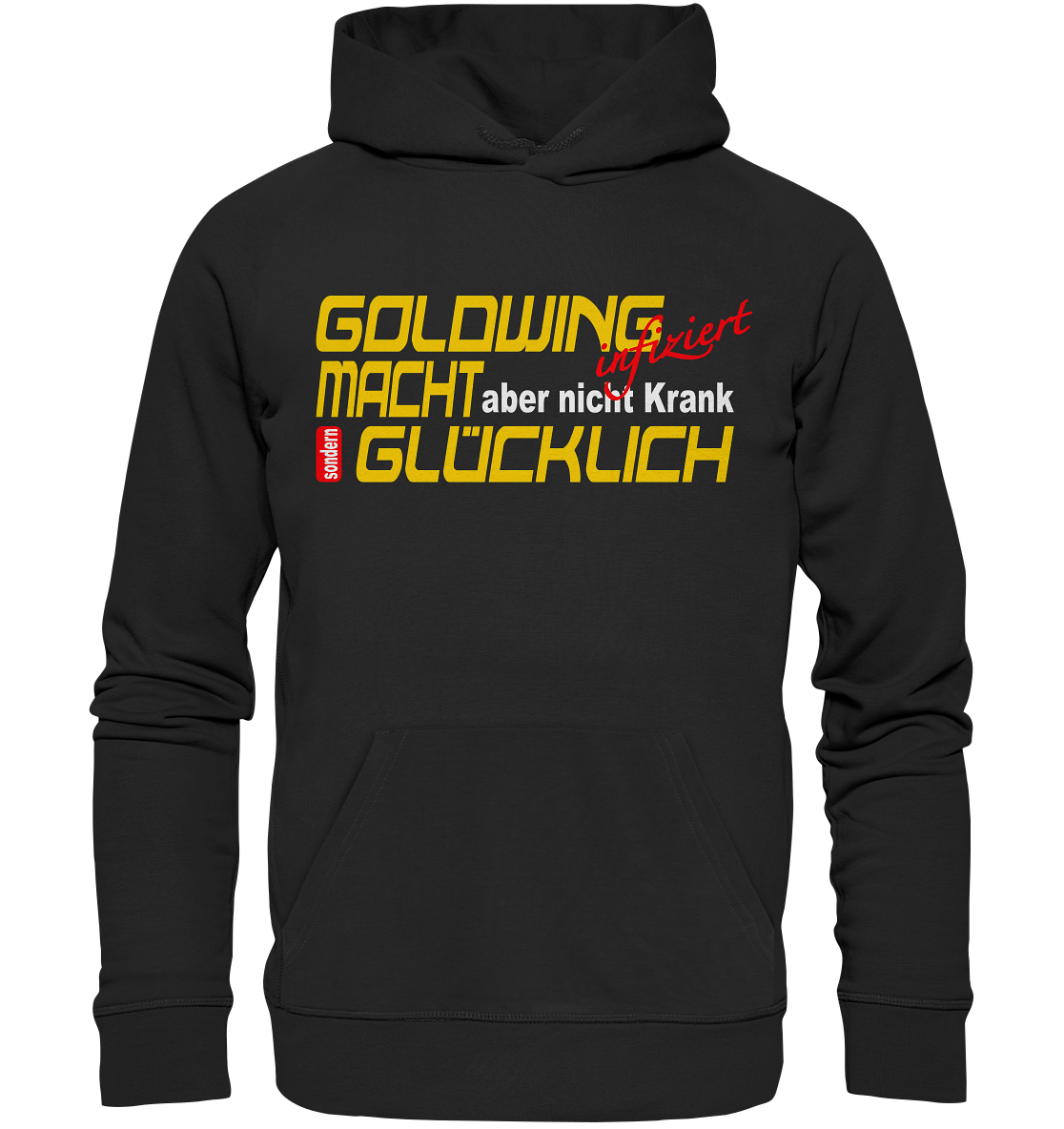 Goldwing macht Glücklich - Organic Hoodie
