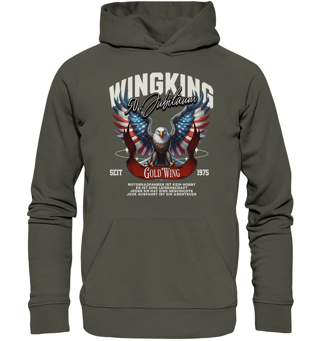 Goldwing Wing King 50 Jubiläum 1975 - Organic Hoodie