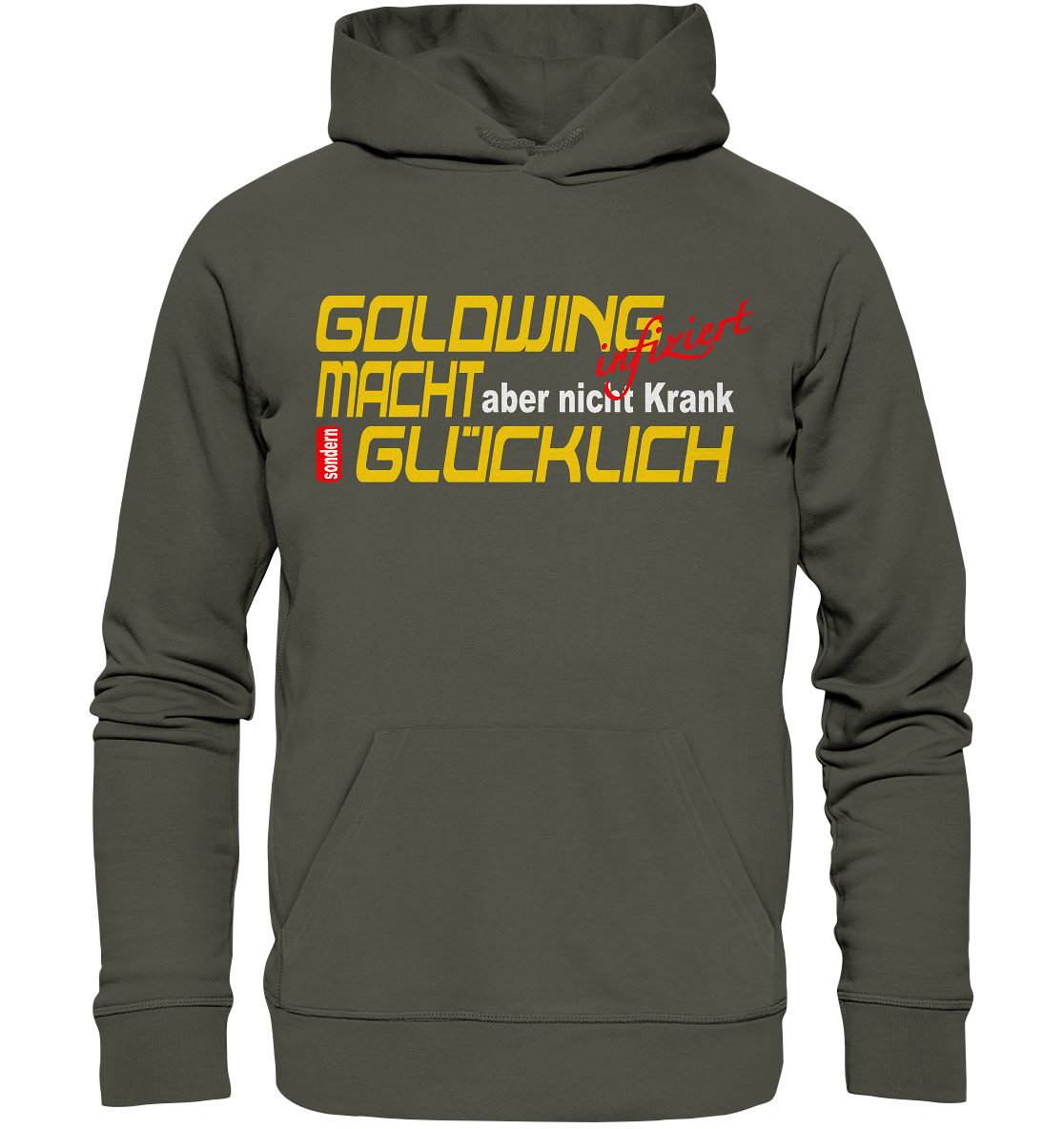 Goldwing macht Glücklich - Organic Hoodie