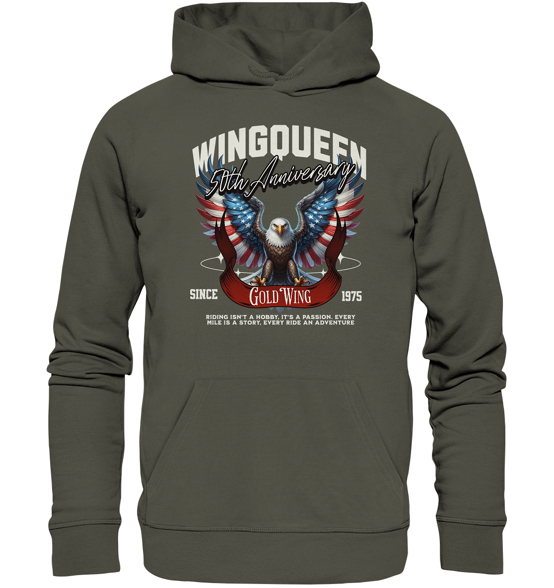 Goldwing Wing Queen 50 Jubiläum 1975 - Organic Hoodie