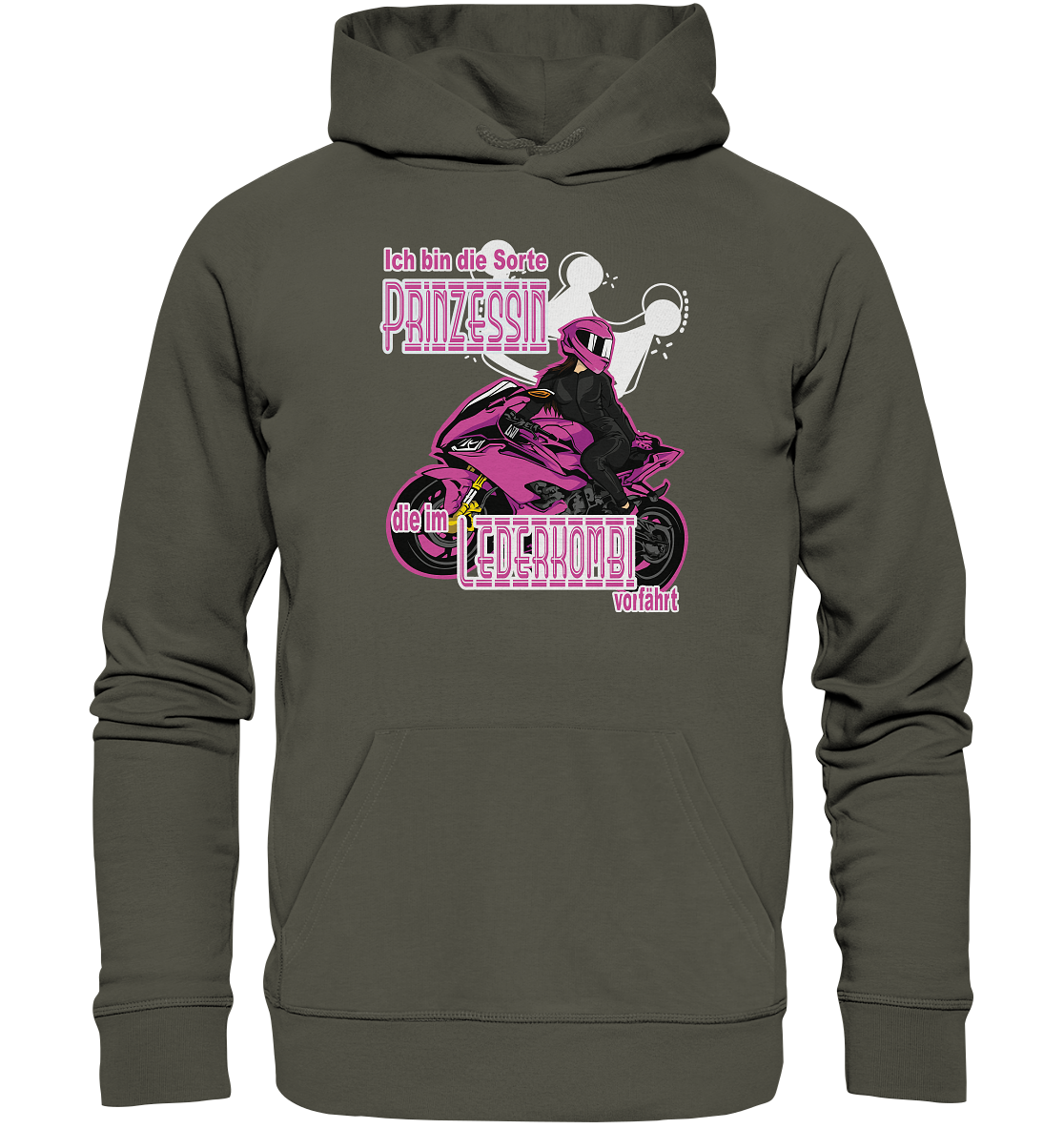 Frauenpower - Prinzessin mit Helm  - Organic Hoodie